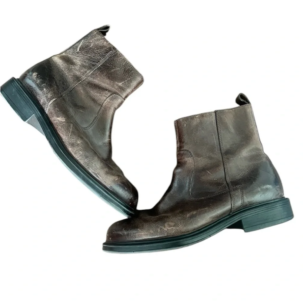 Rockport Men's Brown Leather Boots - Picture 1 of 12